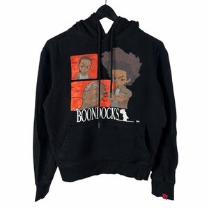 Mens Y2K The Boondocks Huey & Riley Adult Swim Cartoon Hoodie Size S